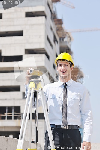 Image of architect on construction site