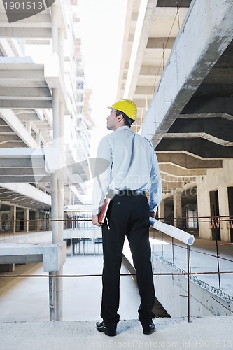Image of architect on construction site