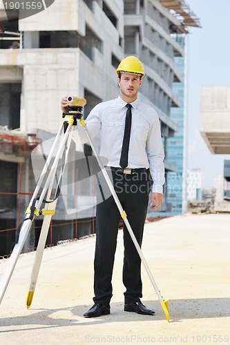 Image of architect on construction site