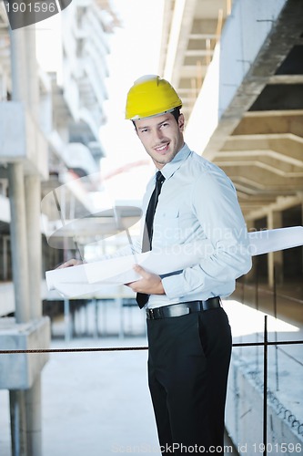 Image of architect on construction site