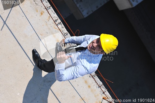 Image of architect on construction site