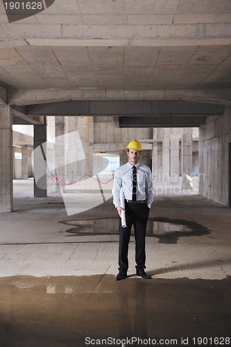 Image of architect on construction site