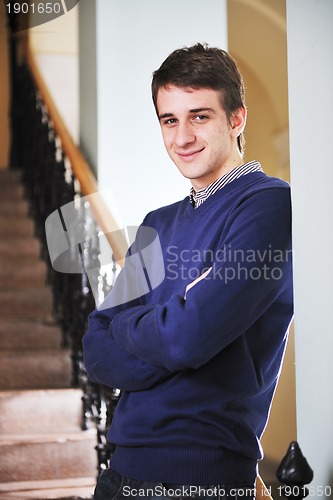 Image of student male portrait at campus