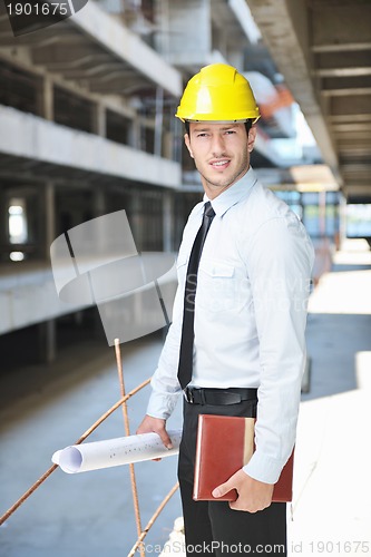 Image of architect on construction site