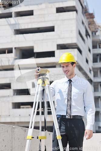 Image of architect on construction site