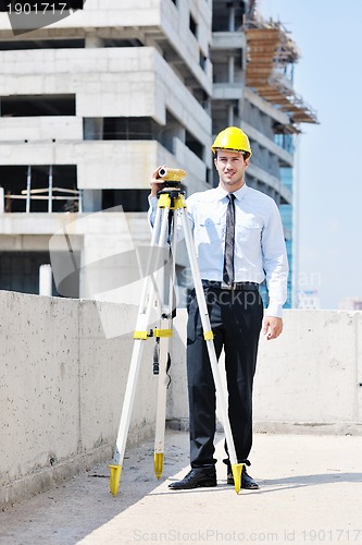 Image of architect on construction site