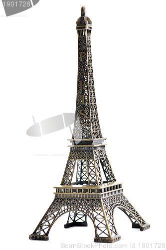 Image of paris eiffel tower model isolated
