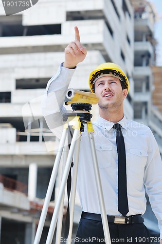 Image of architect on construction site