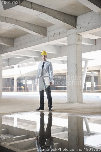 Image of architect on construction site