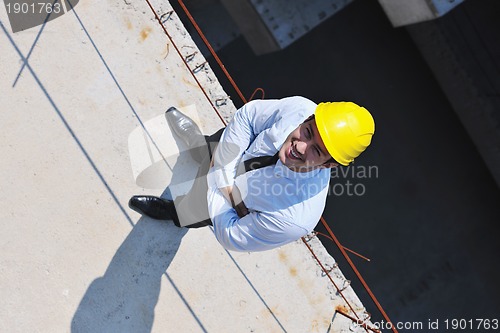 Image of architect on construction site