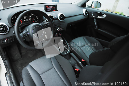 Image of inside of brand new car