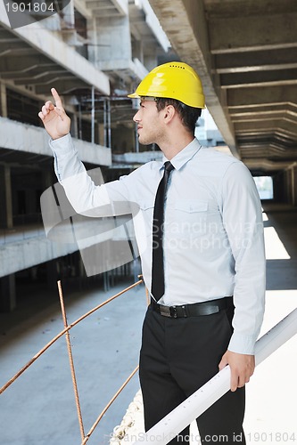 Image of architect on construction site