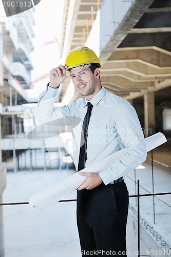 Image of architect on construction site