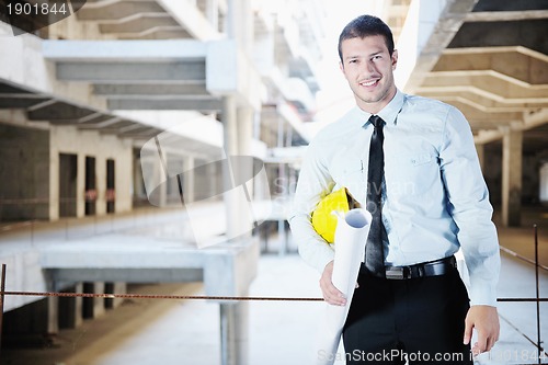 Image of architect on construction site