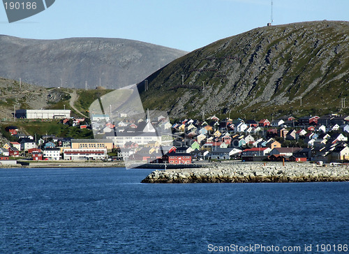 Image of Quaint fishing harbor town in Norway
