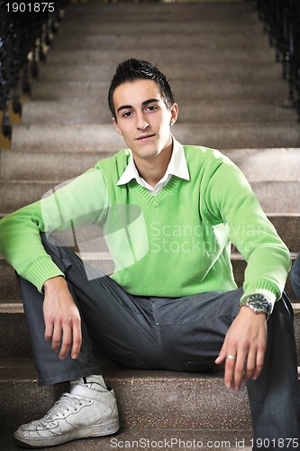 Image of student male portrait at campus
