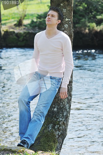 Image of casual young man portrait