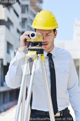 Image of architect on construction site