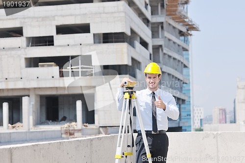 Image of architect on construction site