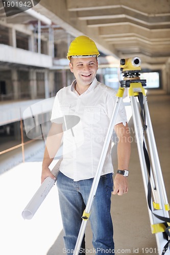 Image of architect on construction site