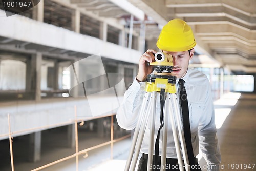 Image of architect on construction site