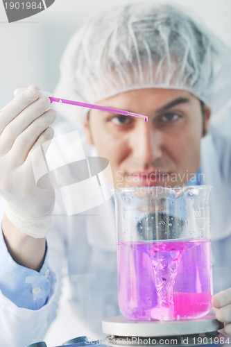 Image of research and  science people  in laboratory