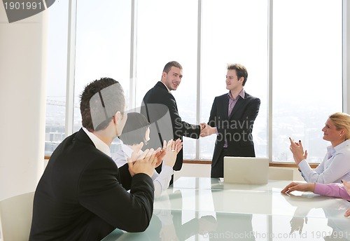 Image of handshake on business meeting