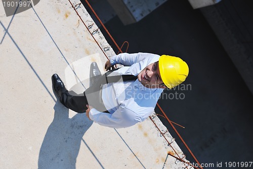 Image of architect on construction site