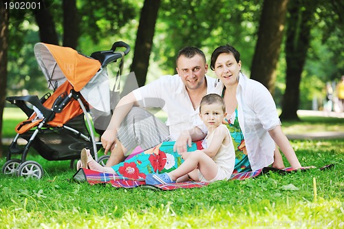 Image of Family at park relaxing and have fun