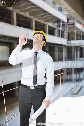 Image of architect on construction site