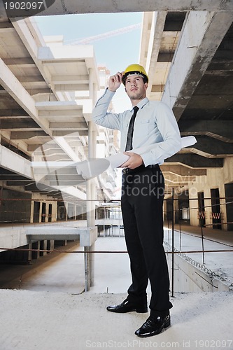 Image of architect on construction site