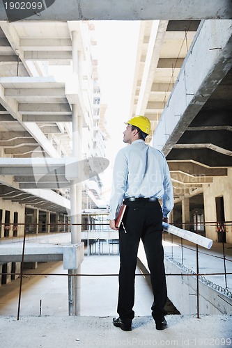 Image of architect on construction site