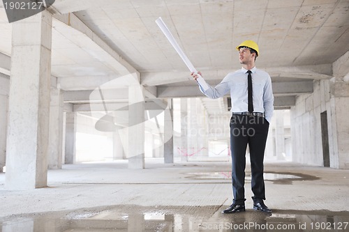 Image of architect on construction site