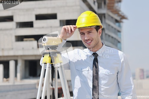Image of architect on construction site