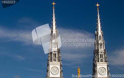 Image of Spires of Notre-Dame Cathedral Basilica in Ottawa, Canada