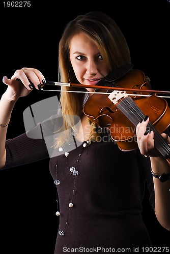 Image of Girl with violin