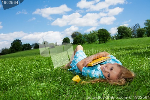 Image of dreaming on the lawn