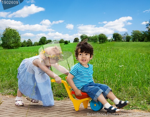Image of happy kids having fun together