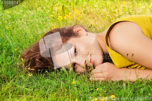 Image of lovely girl in summer mood