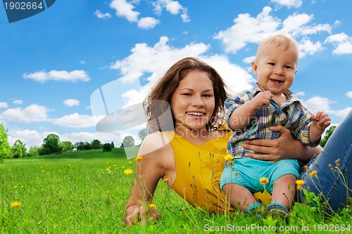 Image of family in the park
