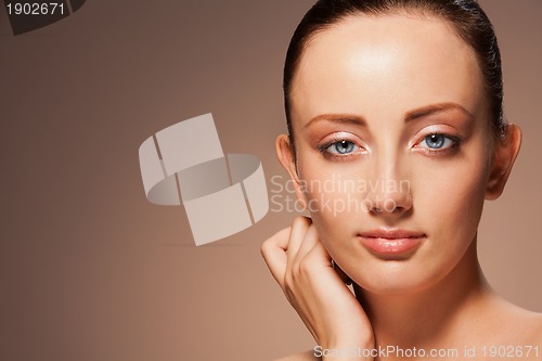 Image of portrait of gorgeous confident woman