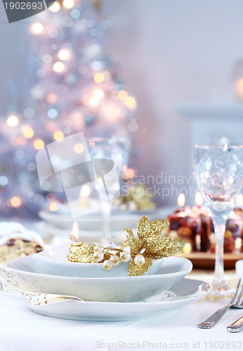 Image of Place setting for Christmas