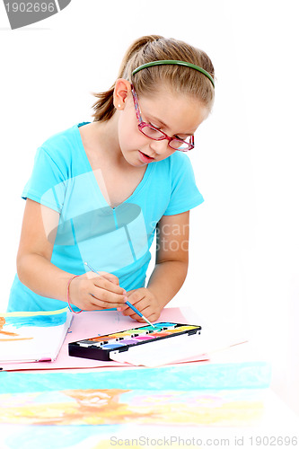 Image of Schoolgirl painting