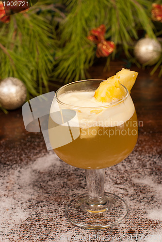 Image of Champagne Christmas cocktail