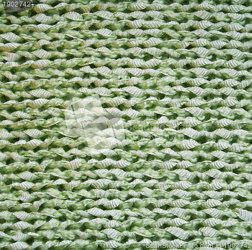 Image of Green knitted textured background