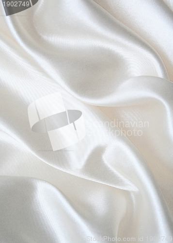 Image of Smooth elegant white silk as wedding background 