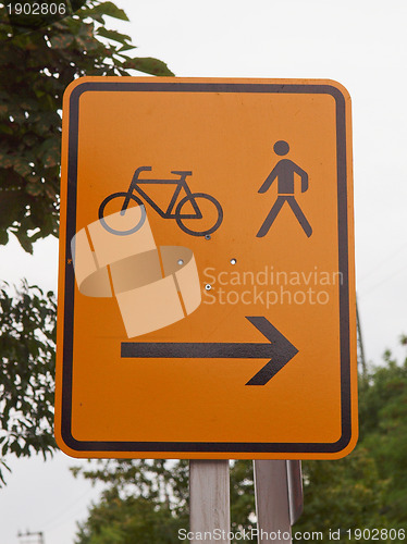 Image of Bike lane sign