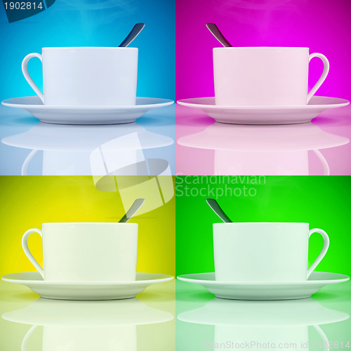 Image of beautiful cups of coffee
