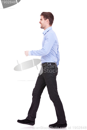 Image of  man walking forward 