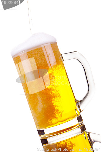 Image of Pouring beer into mug